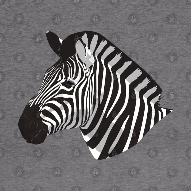 Zebra by Sticker Steve